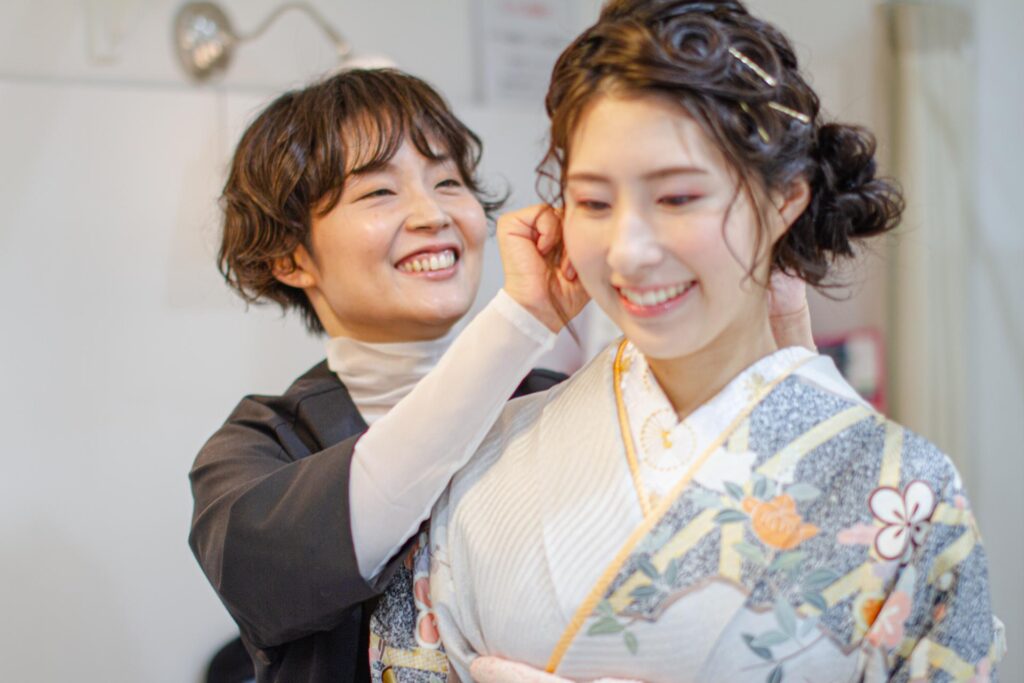 ヘアメイク　大阪　出張、レッスン